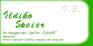 ildiko speier business card